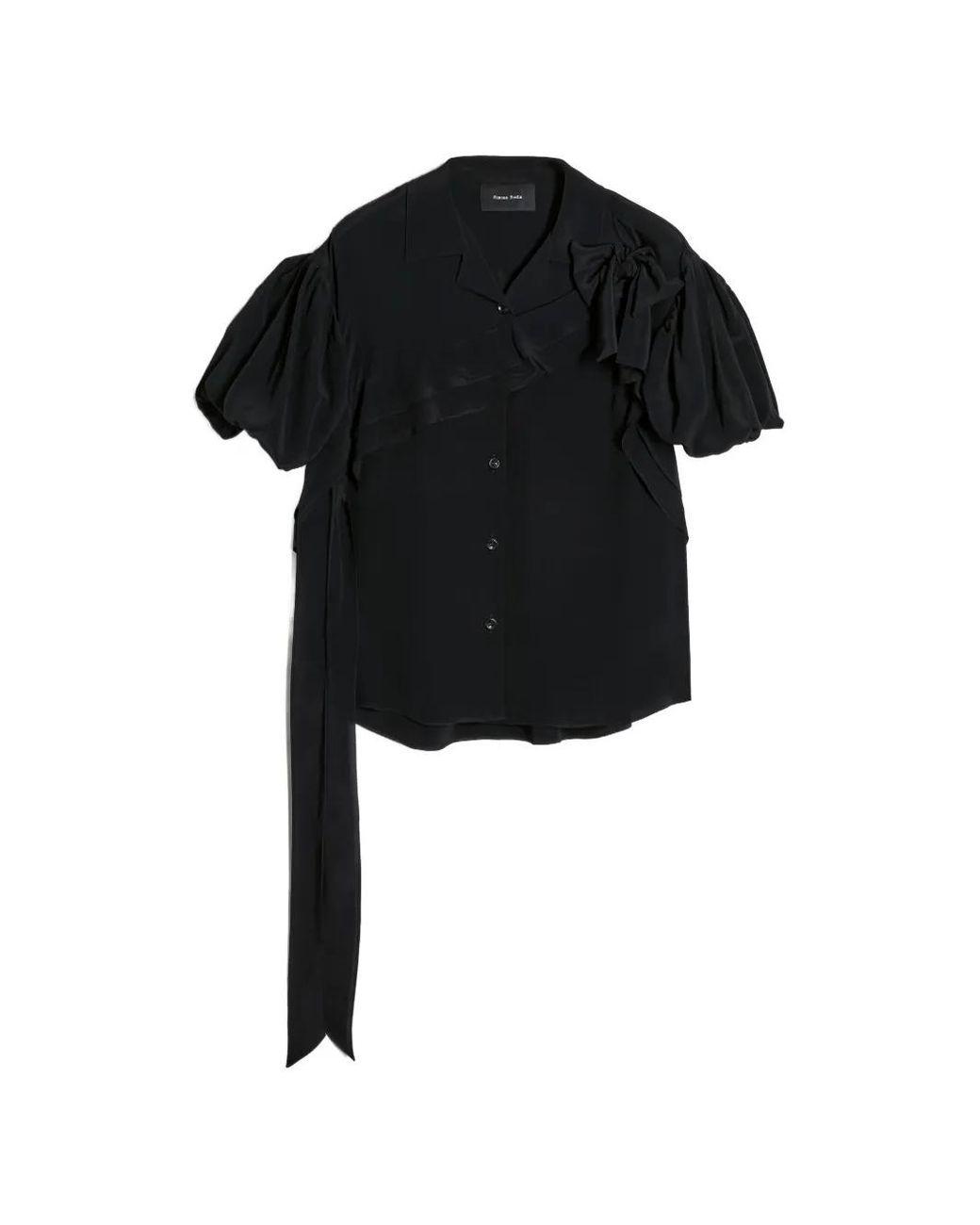 Simone Rocha Black Puff-Sleeves Shirt