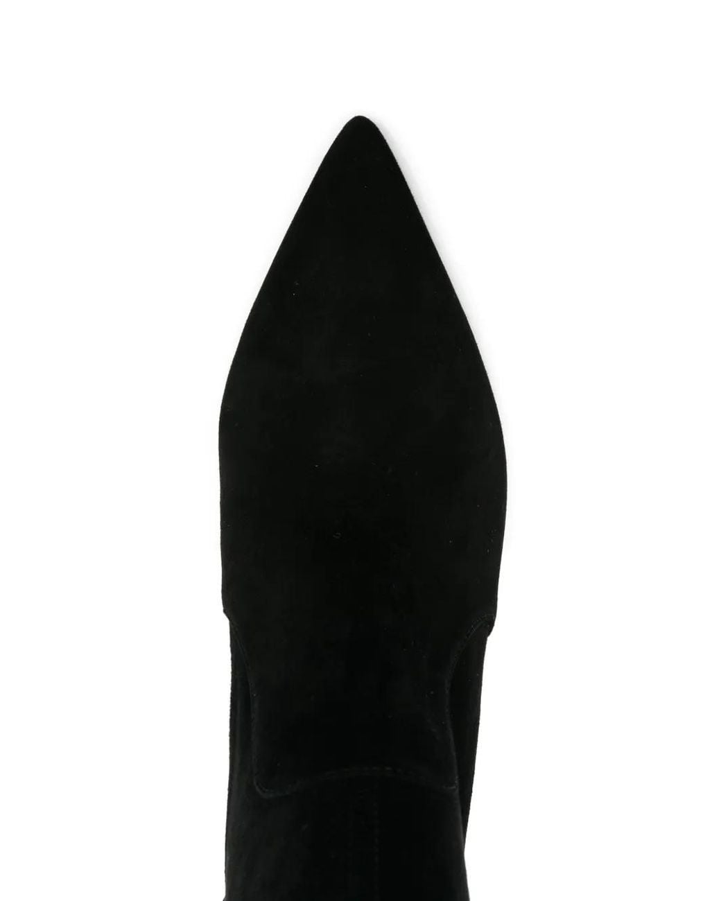 Stuart Weitzman Black 80Mm Pointed-Toe Stretch-Knit Boots