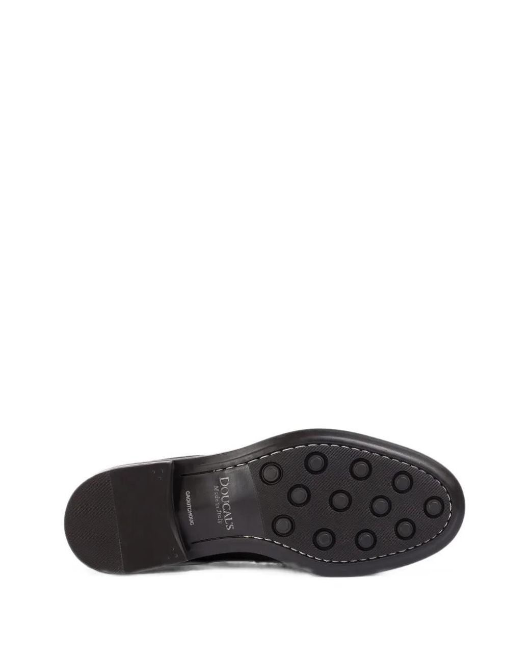 Doucal's Black Leather Loafers