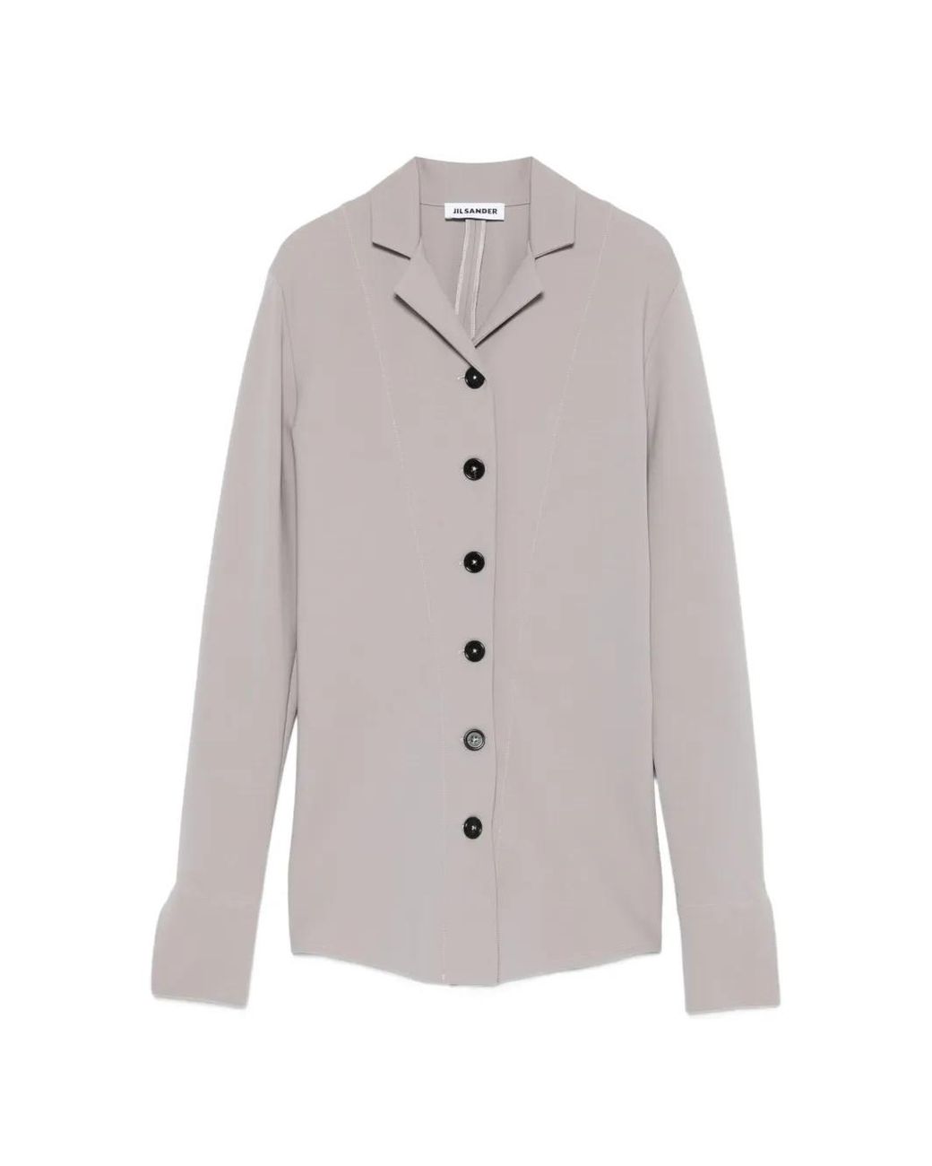 Jil Sander Gray Button-Up Shirt