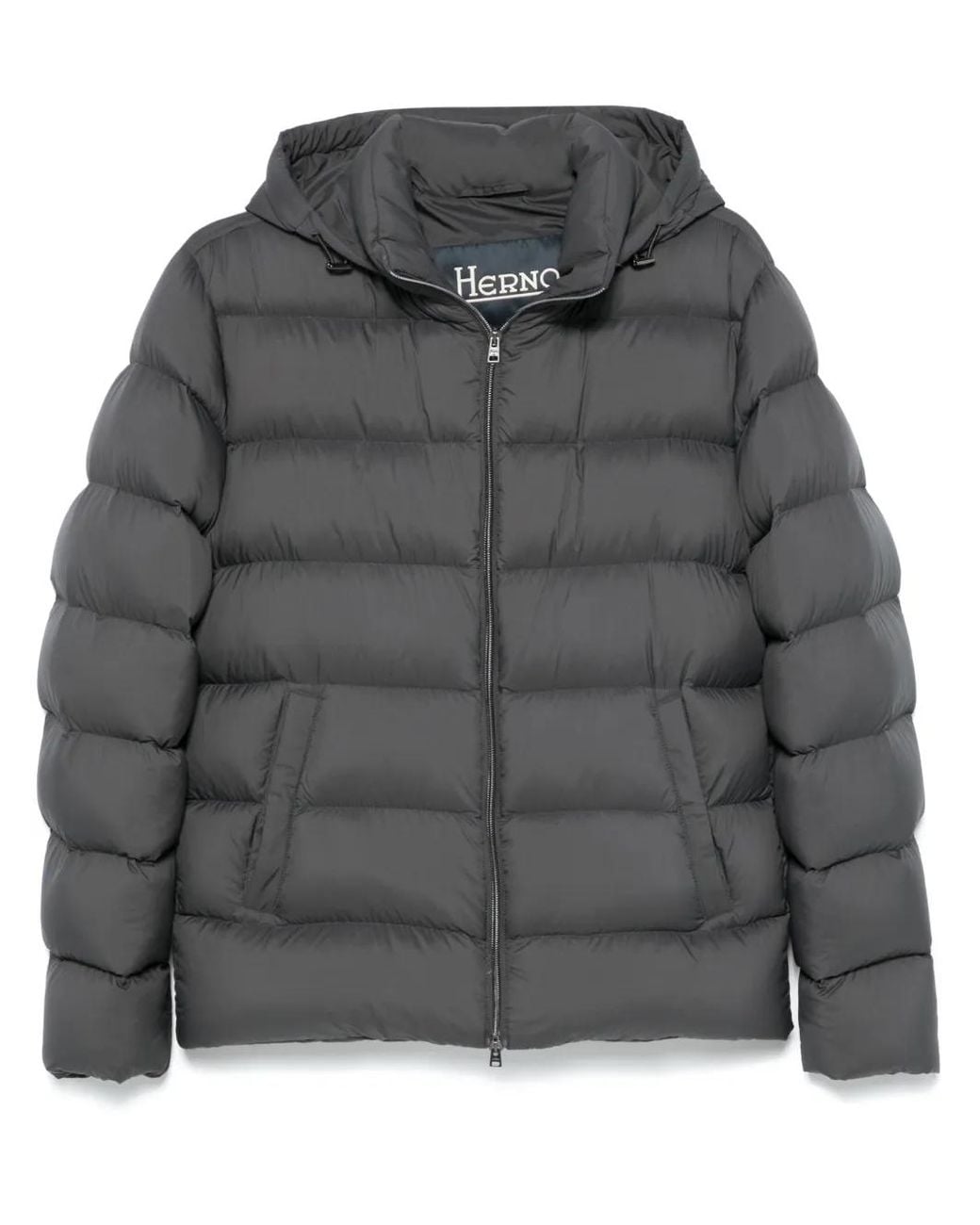 Herno Gray Supermatt Down Jacket With Hood For for men