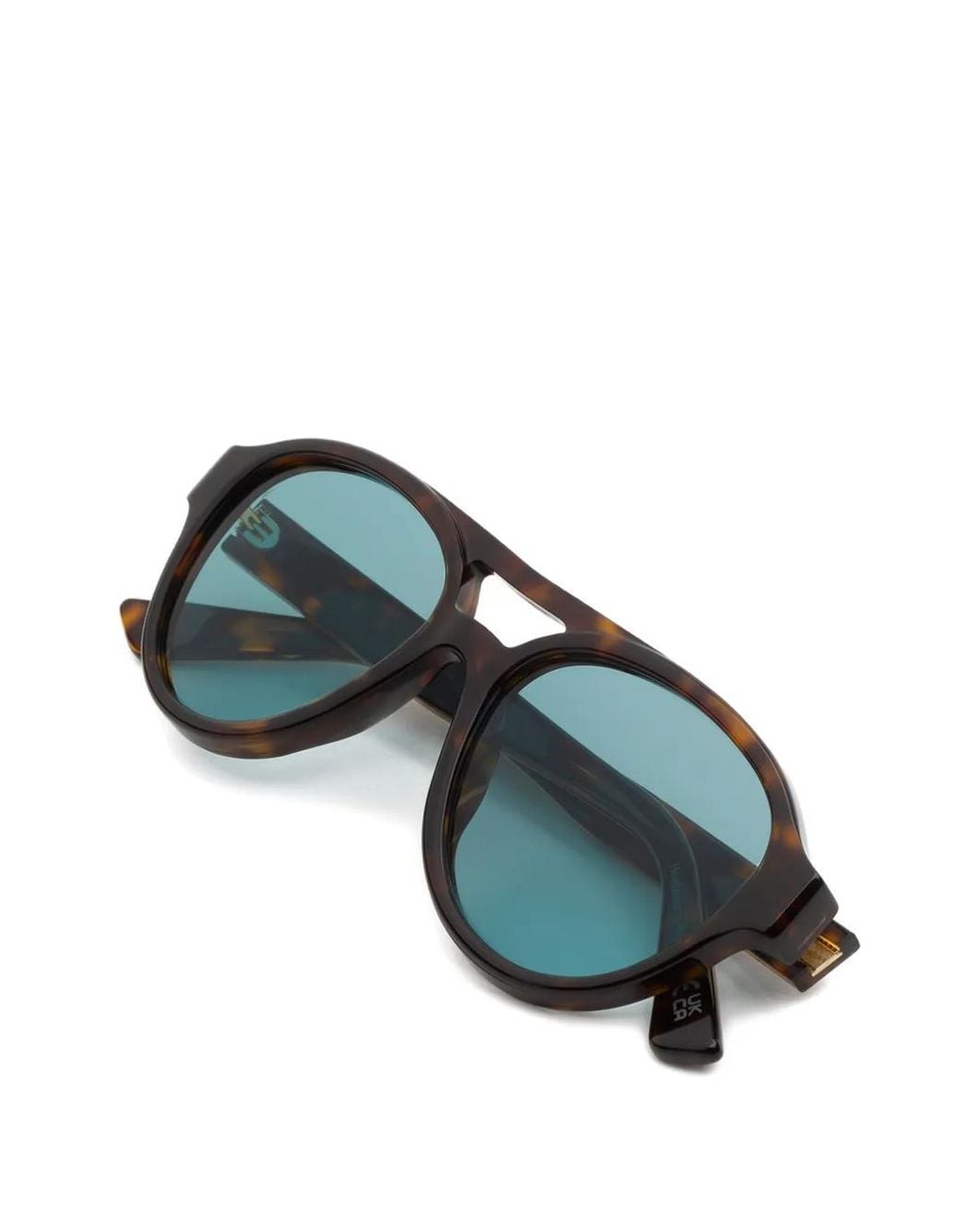 Marni Black Tortoiseshell-Effect Pilot-Frame Sunglasses