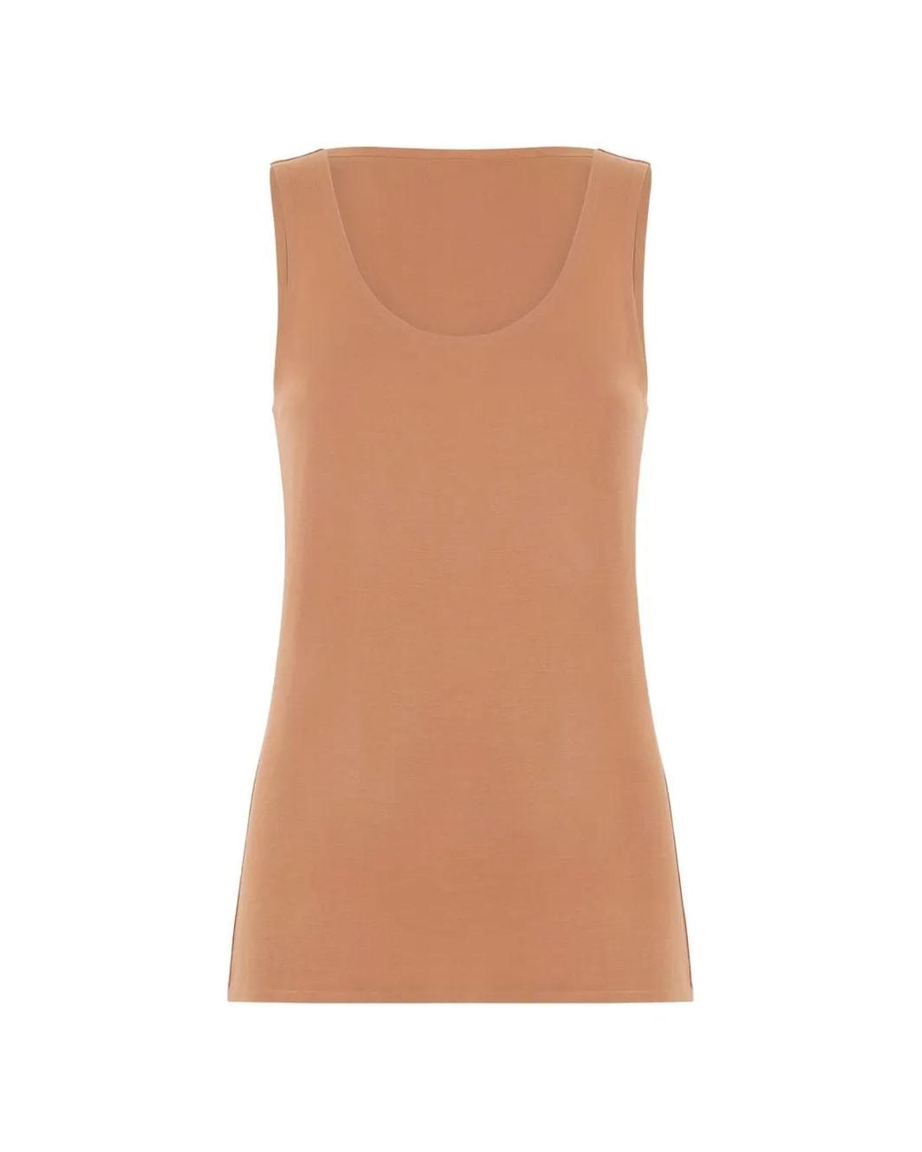 Wolford Brown Matte Bonded-Seam Top