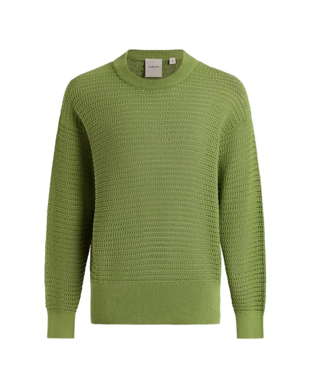 Varley Green Kershaw Open-Knit Sweater