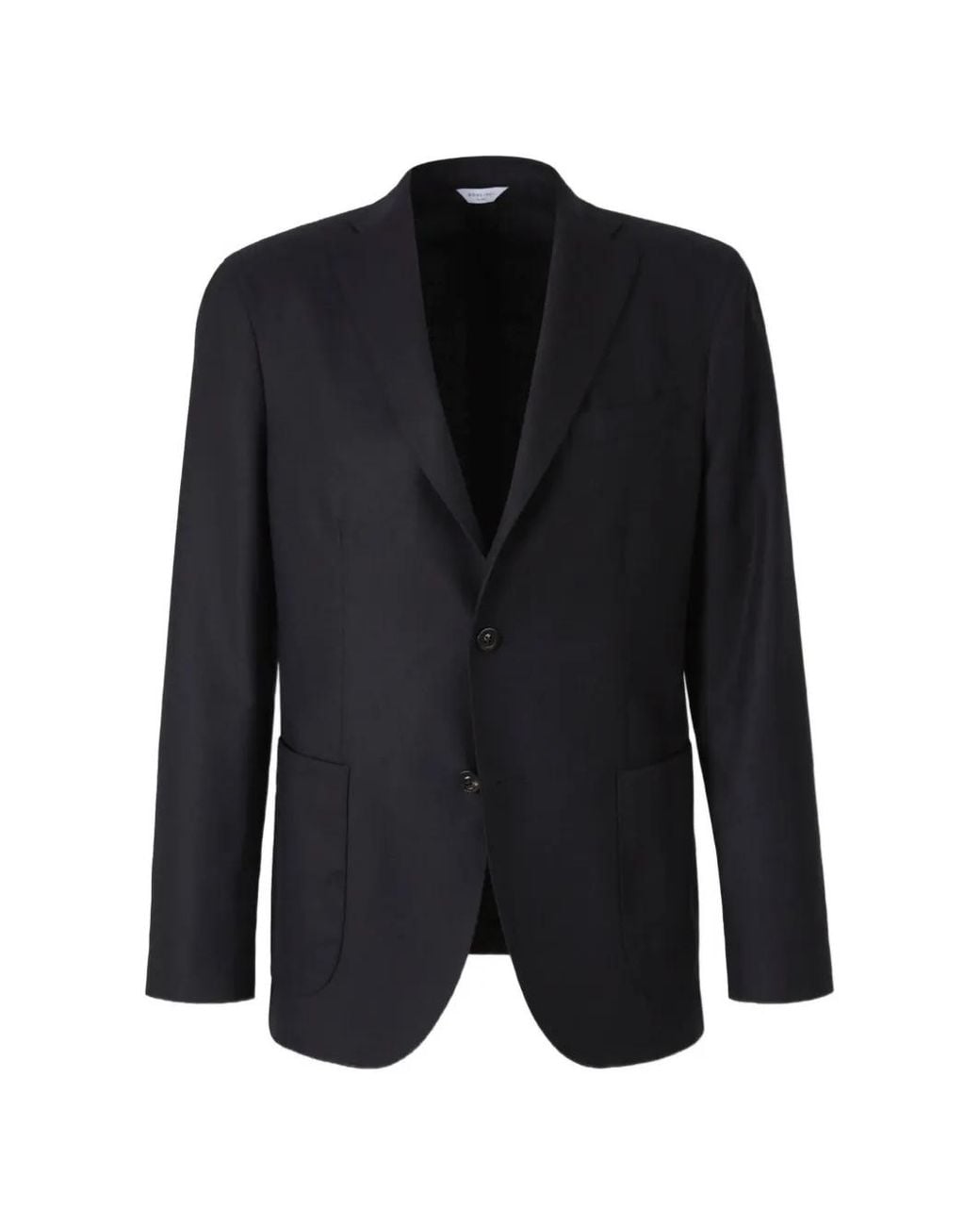 Boglioli Black Single-Breasted Blazer for men