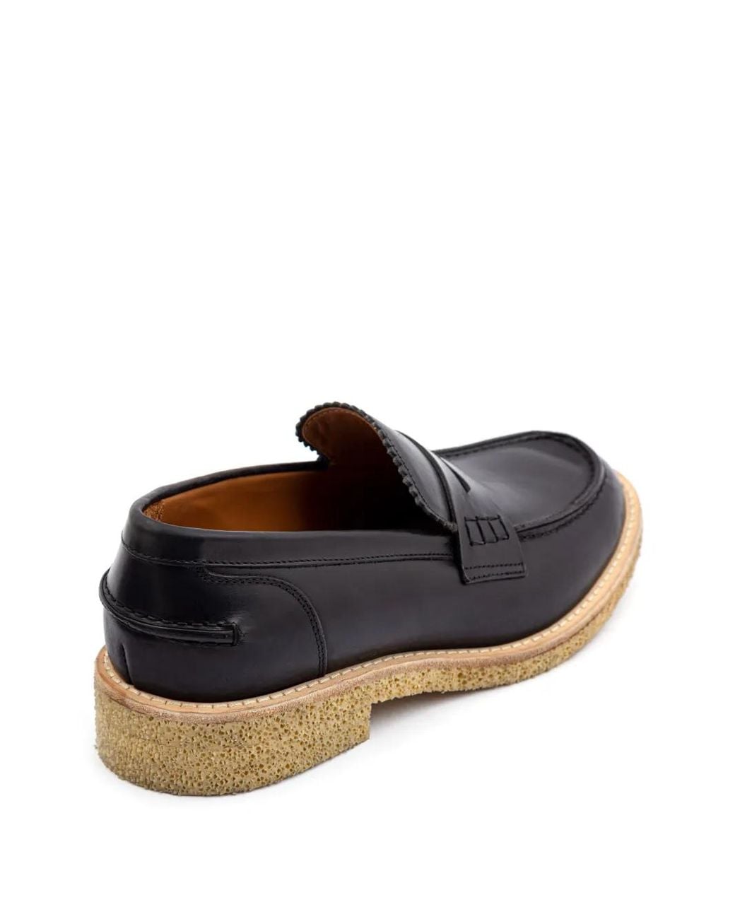 Buttero Black Leather Loafers for men