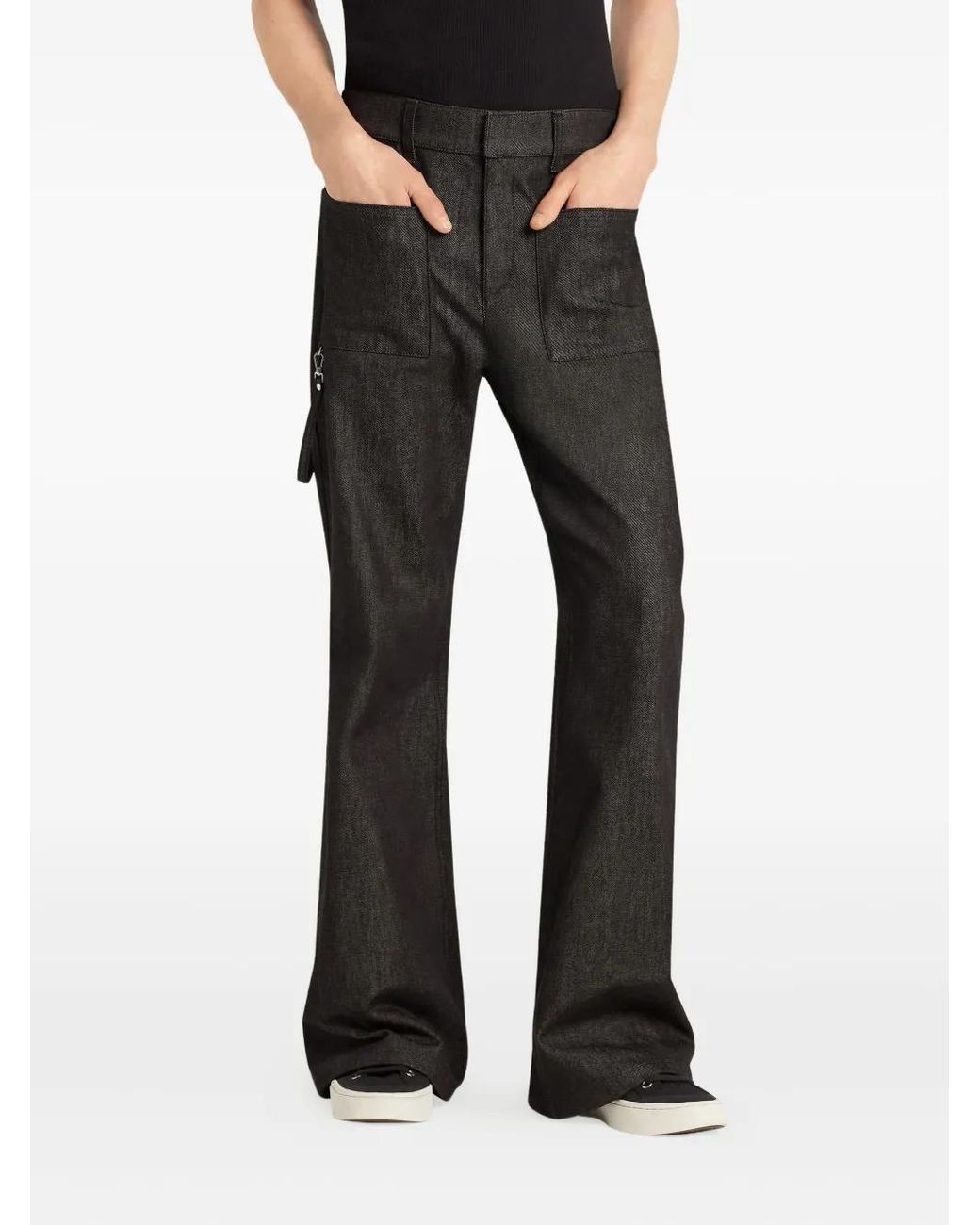 Vaqueros Bootcut Con Dos Bolsillos Courreges de hombre de color Black