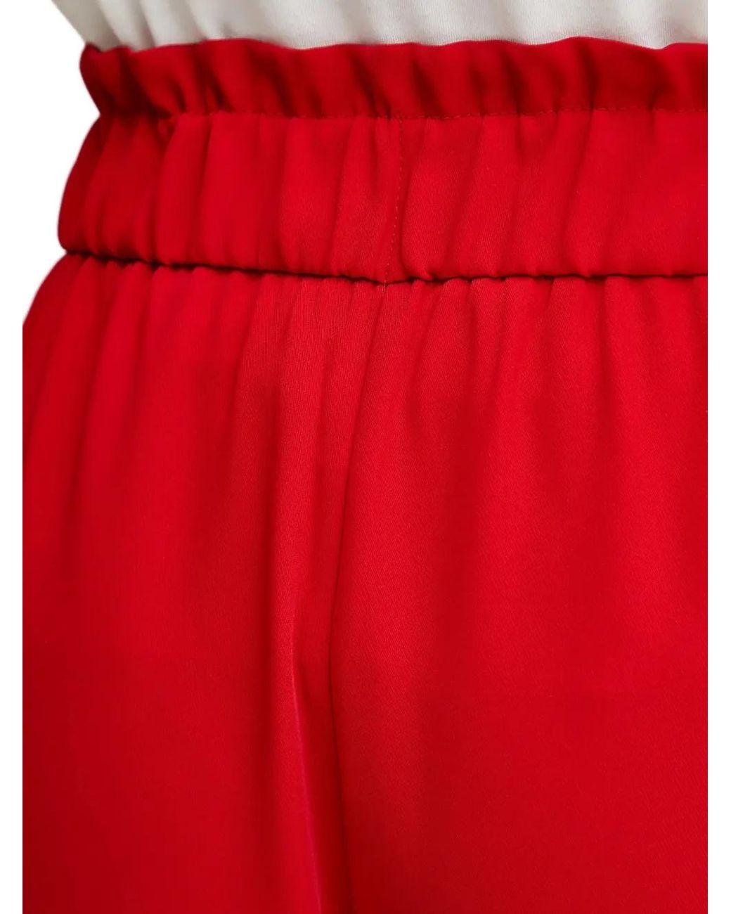 Morgan Red Paperbag-Waist Palazzo Pants