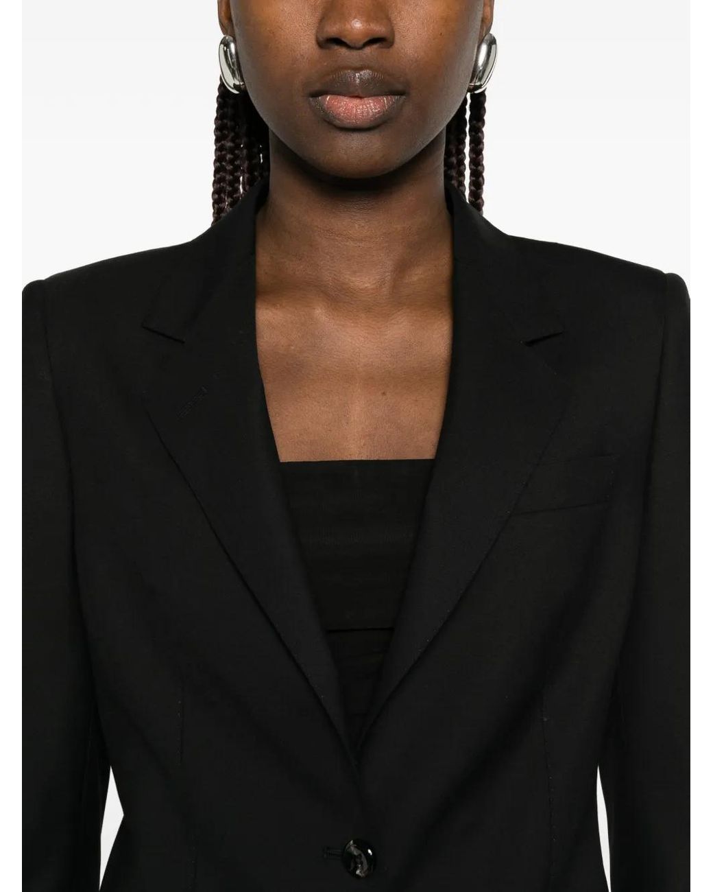 Tagliatore Black Single-Breasted Blazer
