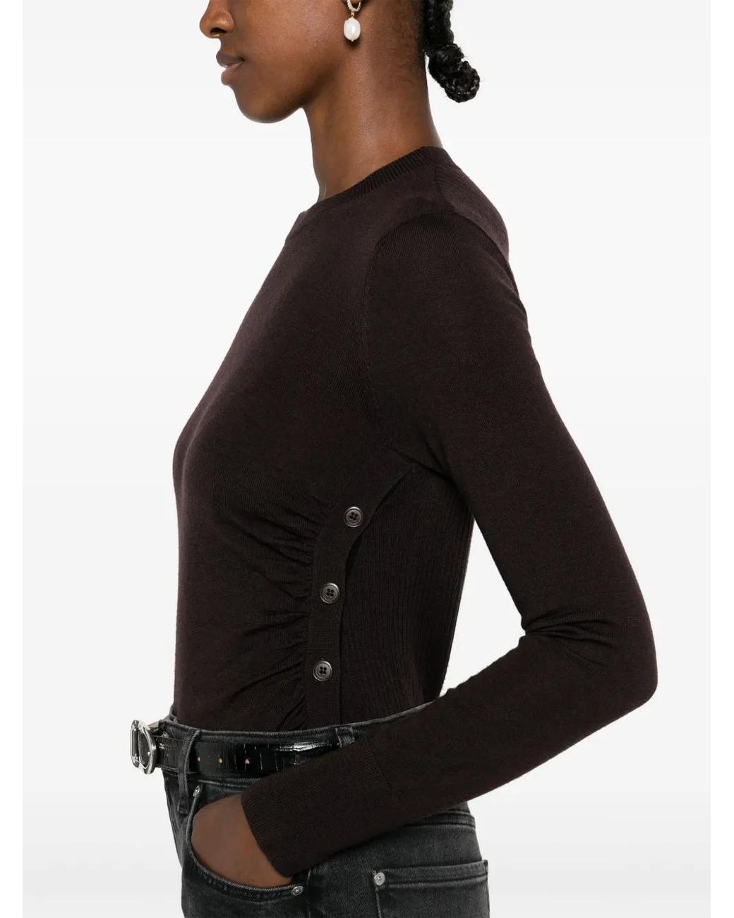 Pull Diraspatura Pinko en coloris Black