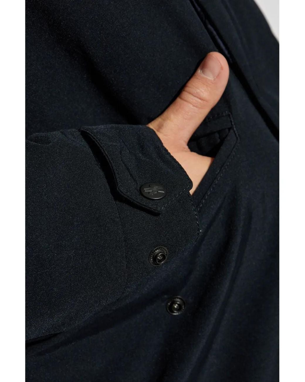 Moncler Blue Long Parka Jacket for men