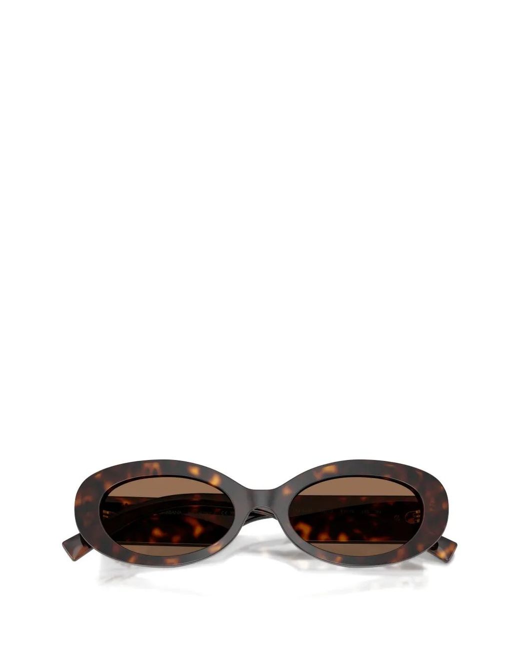 Dolce & Gabbana Brown Devotion Oval-Frame Sunglasses