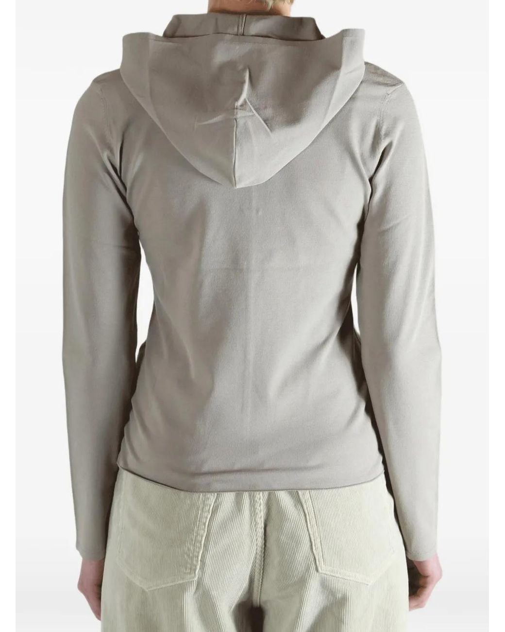 Amomento Gray Quarter-Zip Sweater