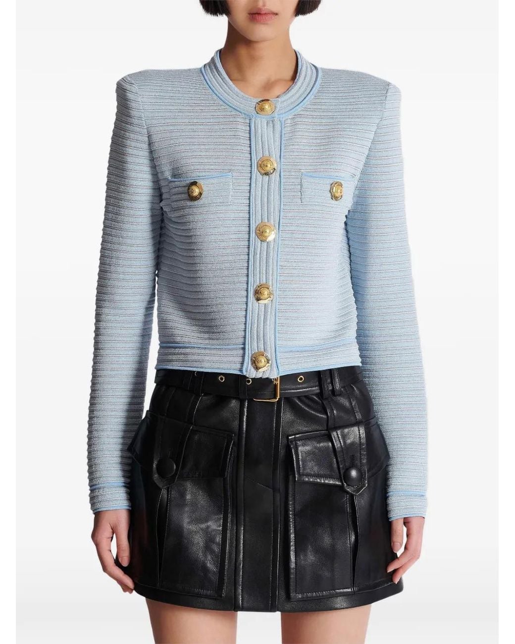 Balmain Blue Cardigans