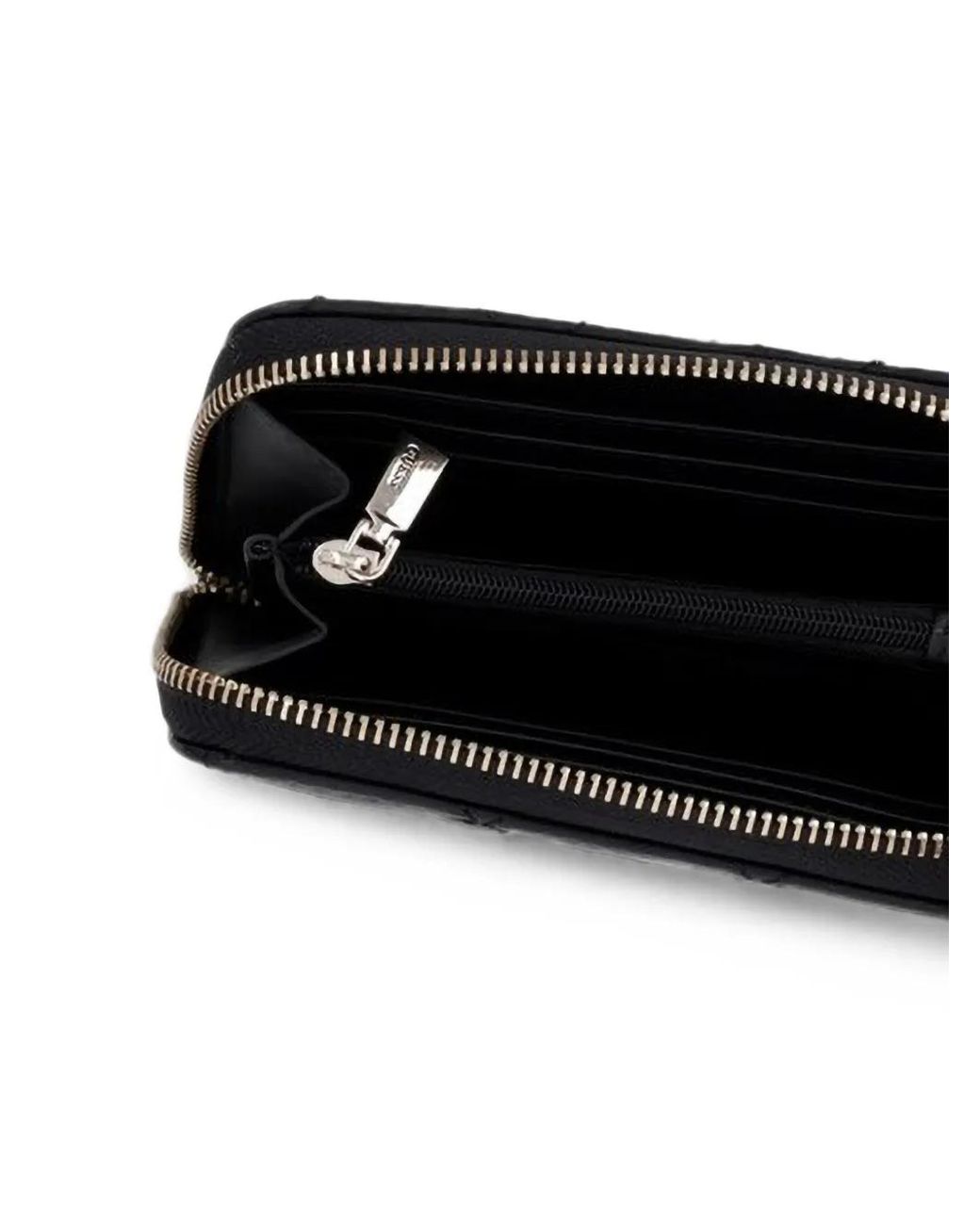 Guess Black Juliet Quilted Logo-Plaque Wallet