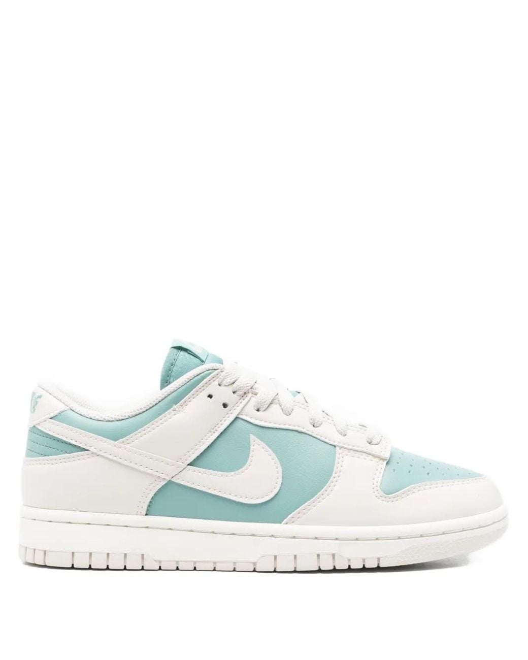 Nike Blue Leather Panelled Low-Tops Sneakers