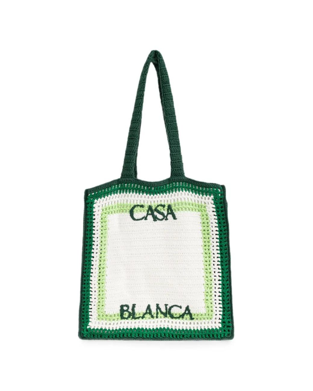 Casablanca Green Crochet Bag