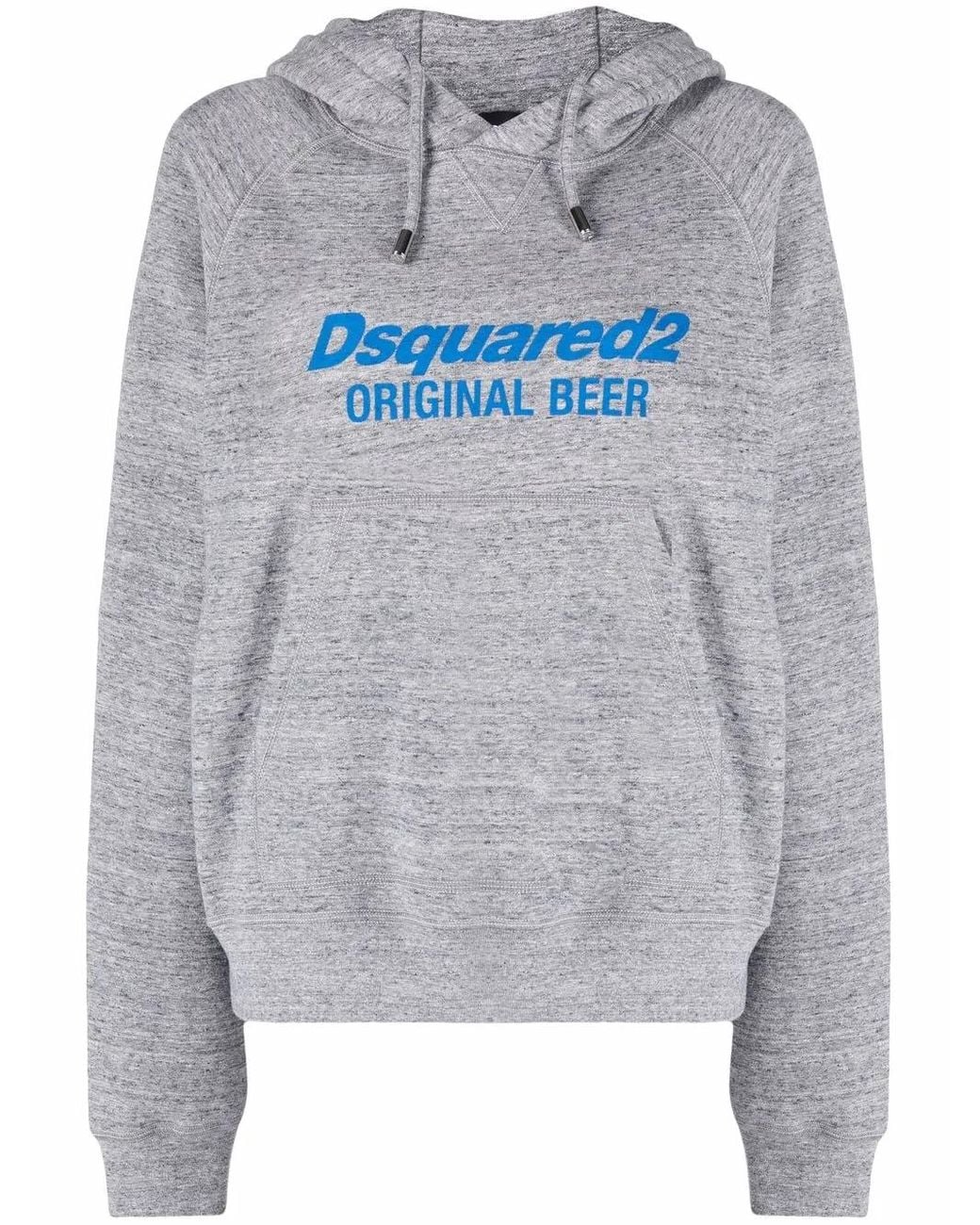 Sudadera Con Capucha Y Logo Estampado DSquared² de color Gray