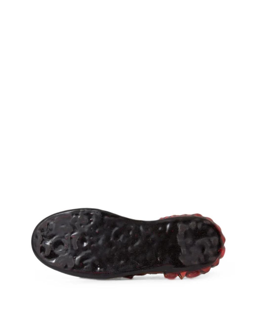 Dolce & Gabbana Red Portofino Crystal-Embellished Leather Sneakers