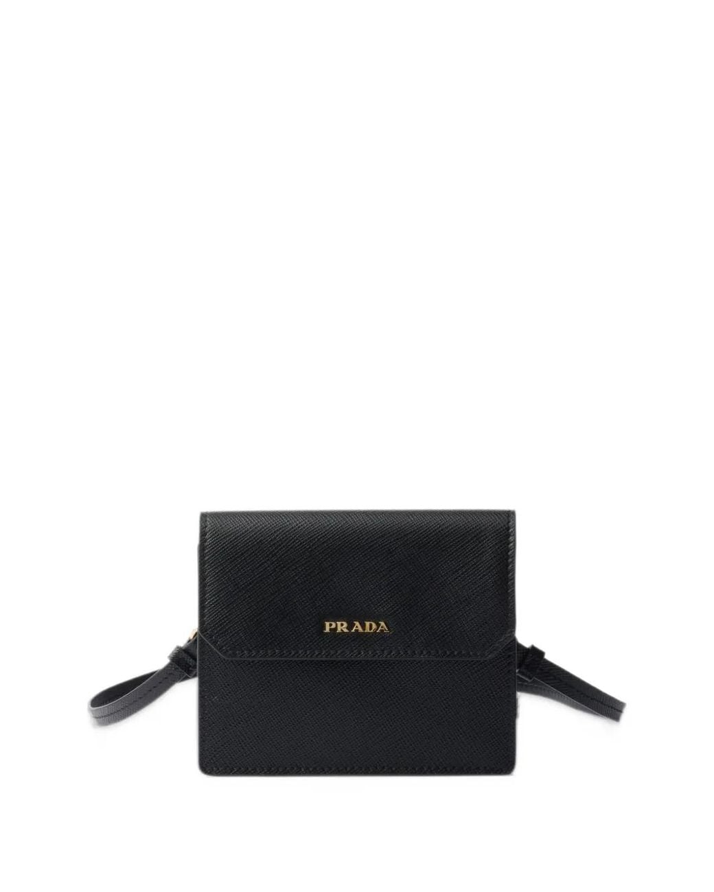 Prada White Saffiano Mini Pouch