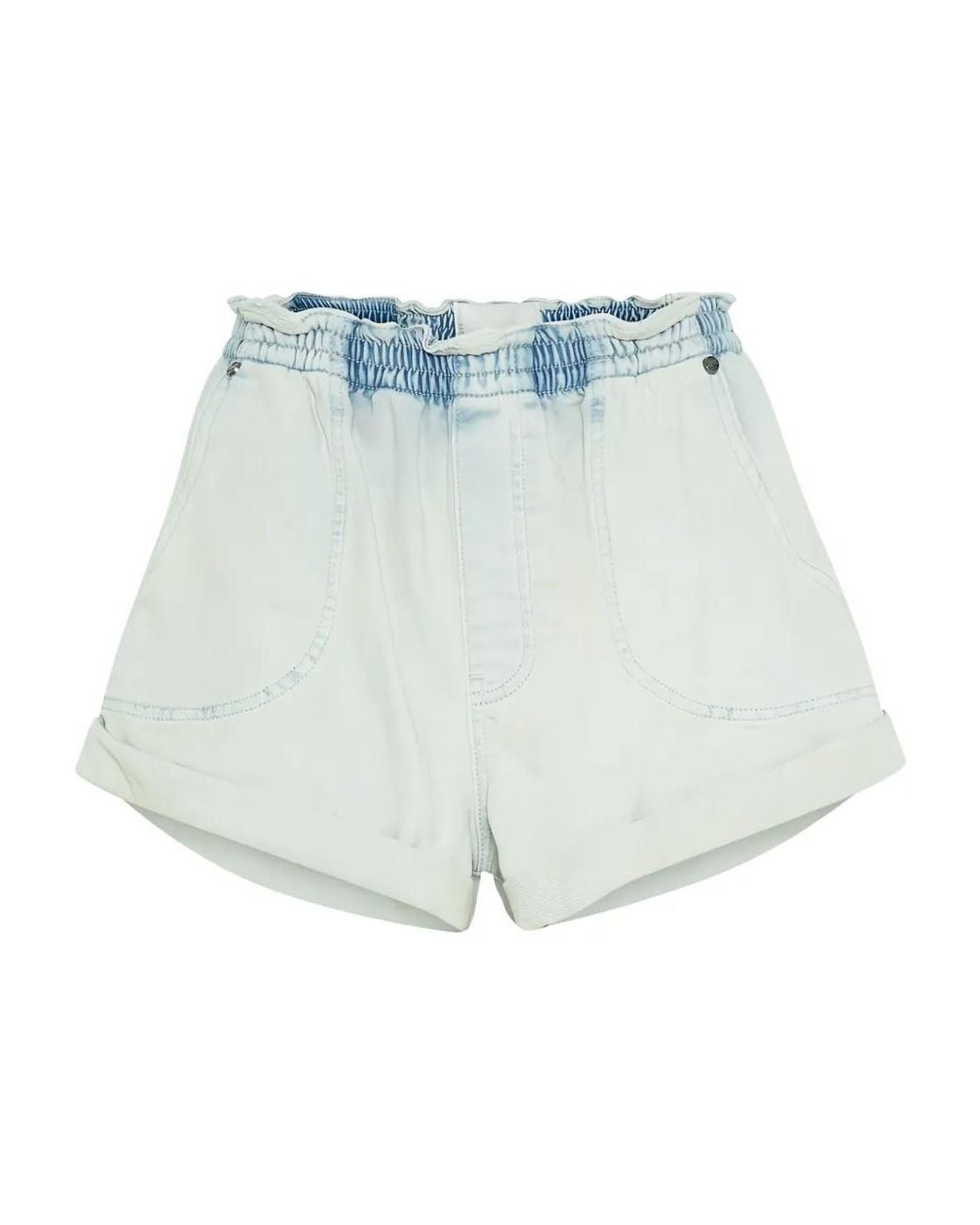 One Teaspoon Blue Hunters Elasticated Boyfriend Shorts