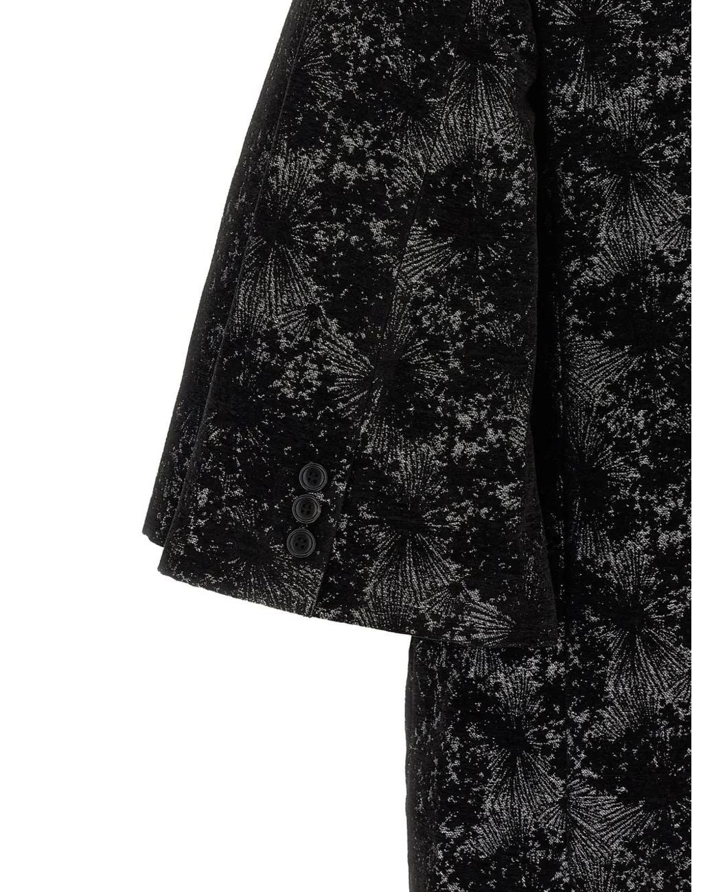 Comme des Garçons Black Flared Sleeves Blazer for men