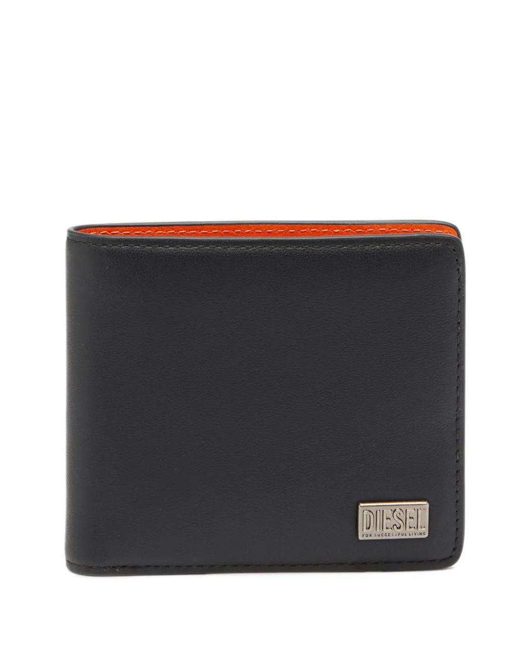 DIESEL Black Biscotto Bi-Fold Coin S 3D Wallet for men