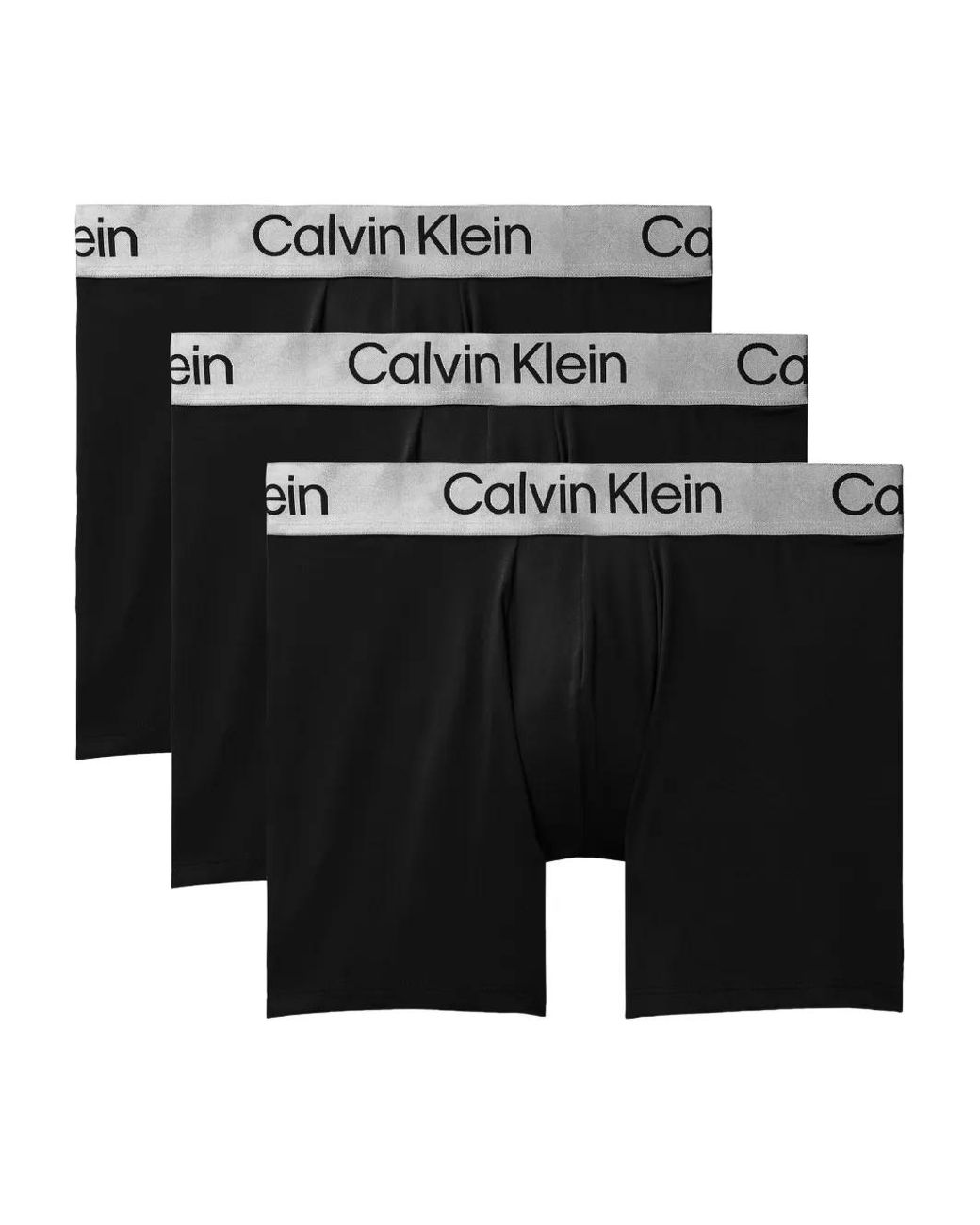 Calvin Klein Black Logo-Waistband Boxers (Pack Of Three) for men