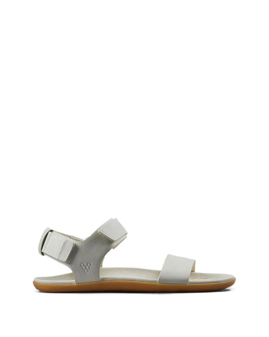 Vivobarefoot White Touch-Strap Leather Sandals