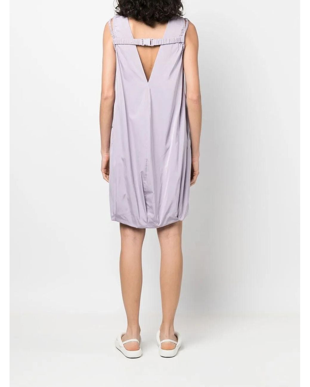 Sportmax Purple V-Back Shift Dress