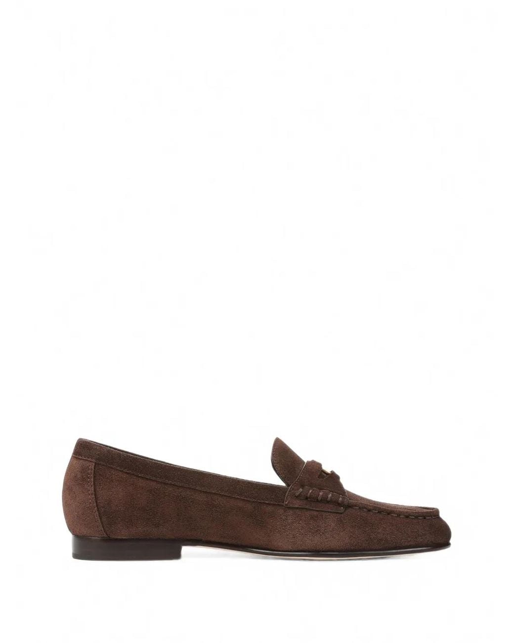 Veronica Beard Brown Penny Suede Ballet Loafers