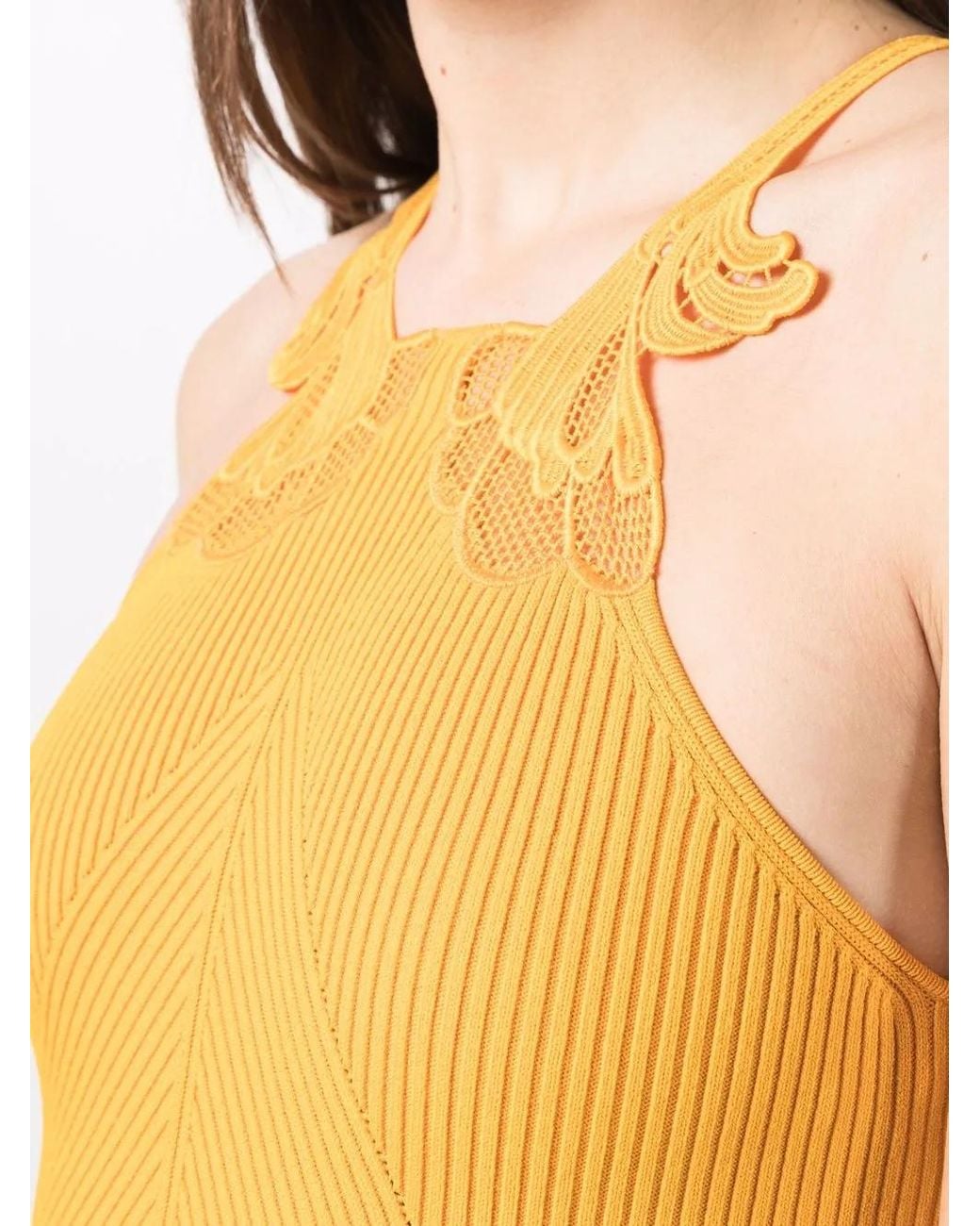 Self-Portrait Dresses Yellow