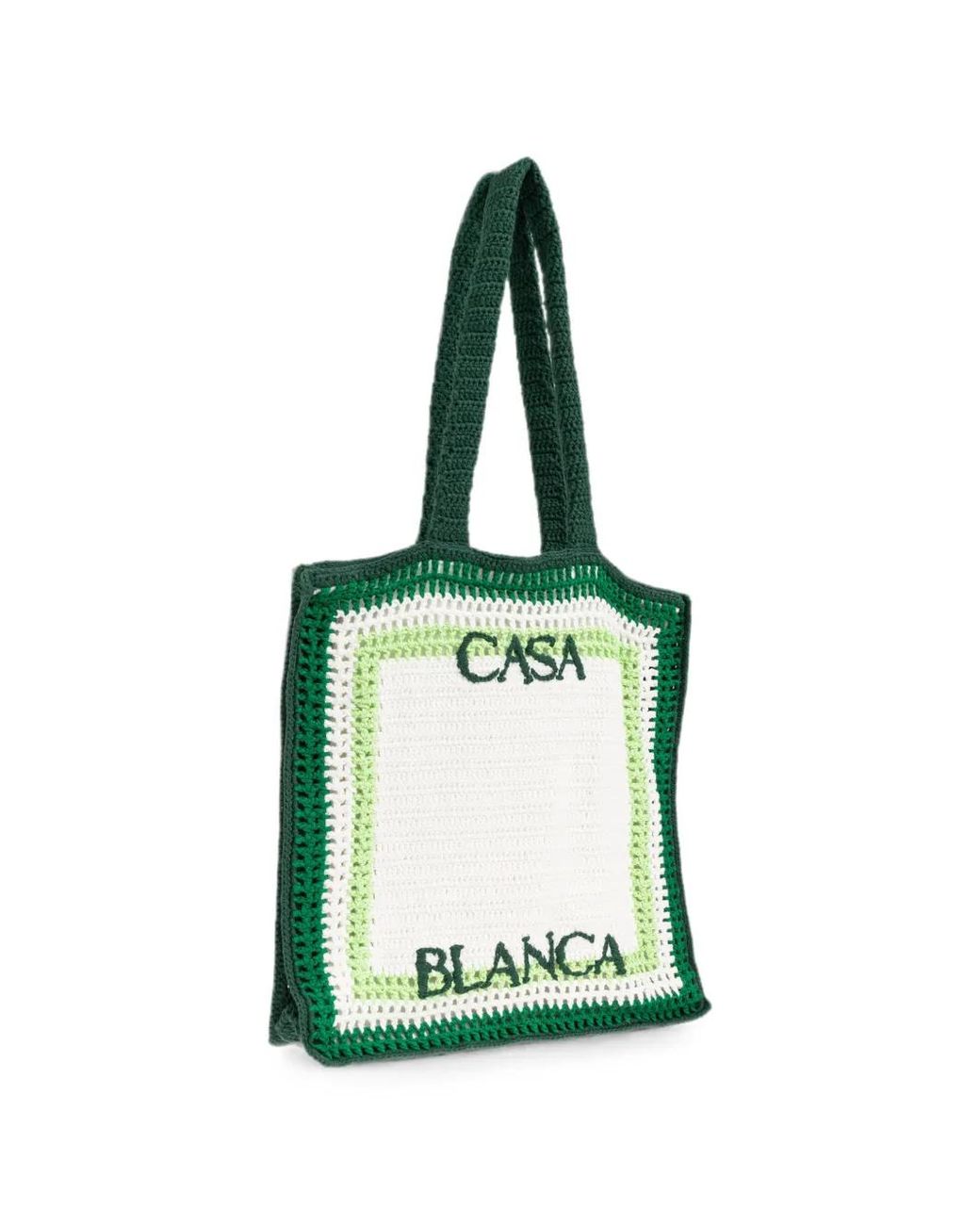 Casablanca Green Crochet Bag