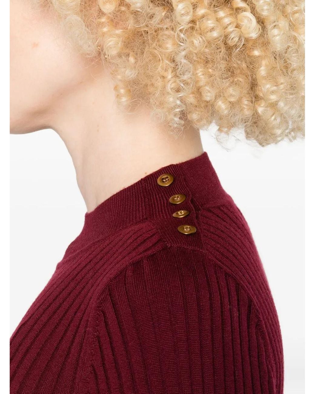 Forte_forte Purple Ribbed-Knit Top