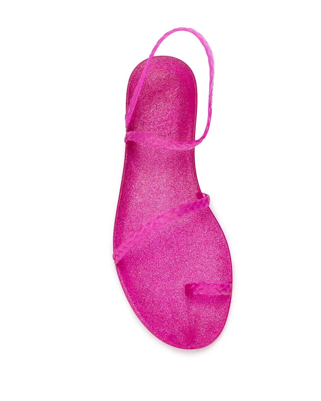 Ancient Greek Sandals Pink Eleftheria Glitter Sandals