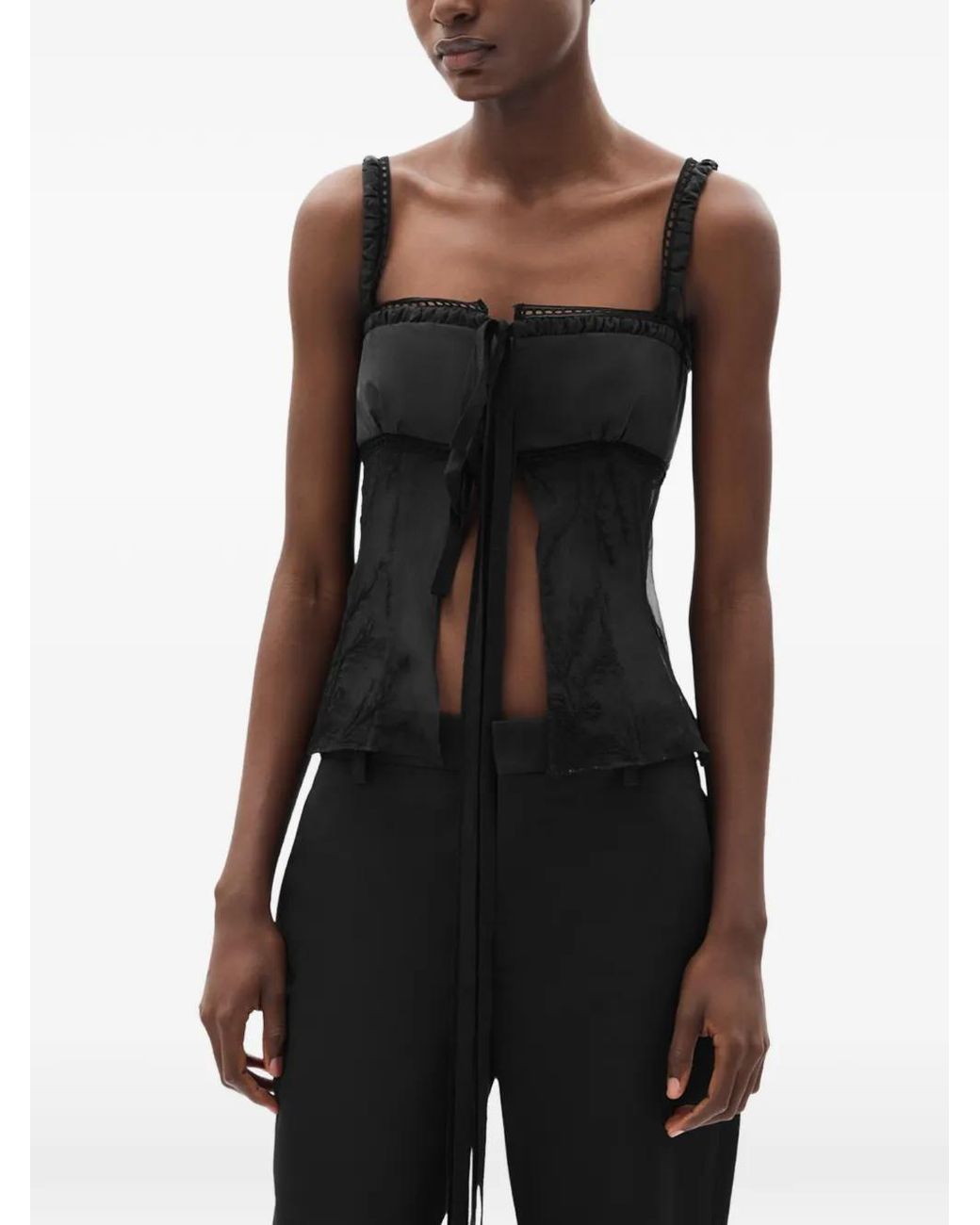 Ann Demeulemeester Black Gila Balconette Top