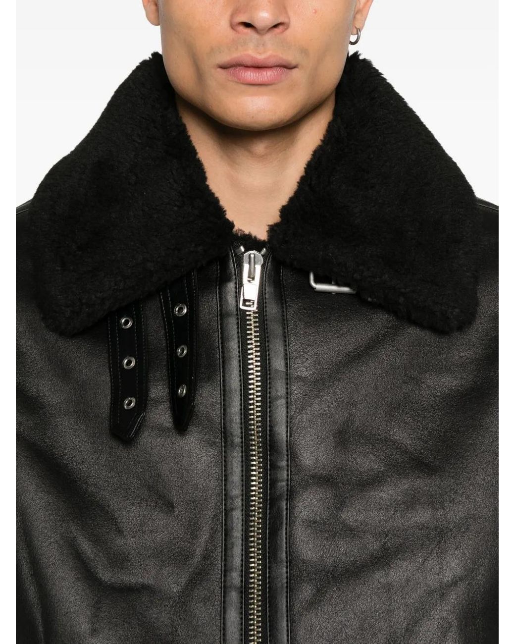 DUNST Jacke Mit Shearling-Kragen in Black für Herren