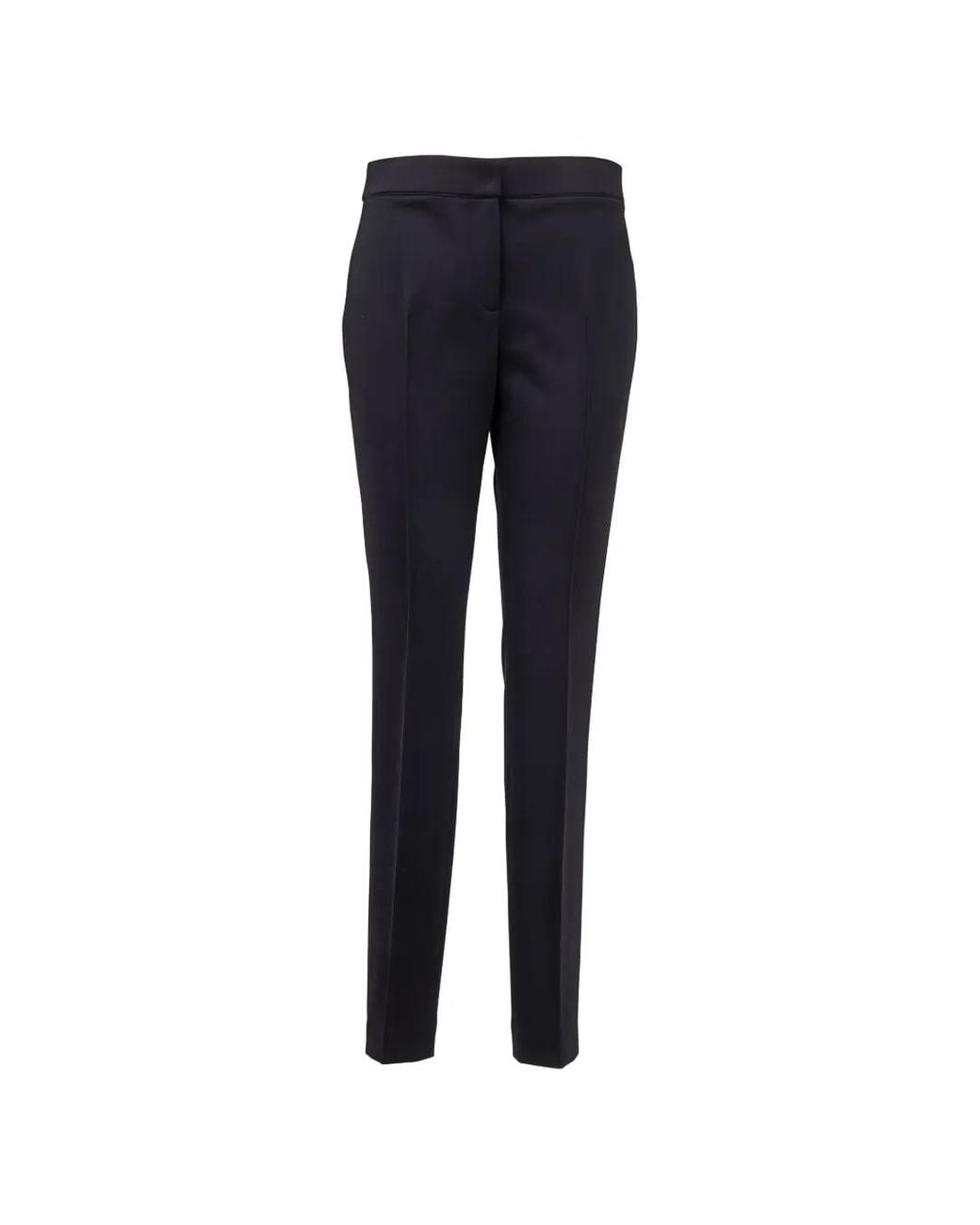 Akris Punto Blue Mara Pressed-Crease Trousers