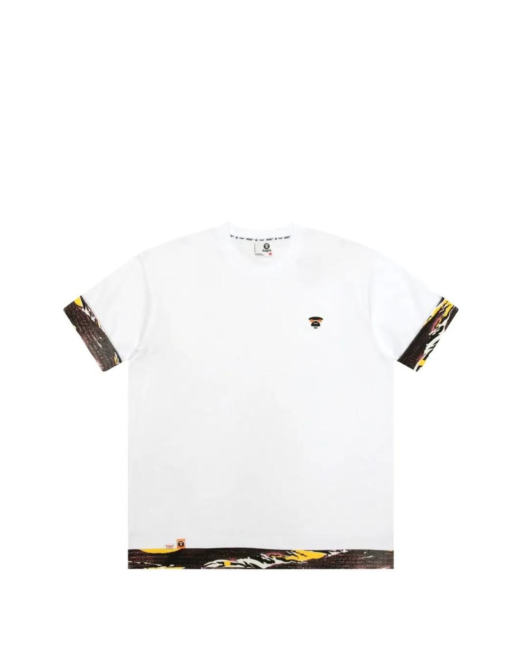 Aape By A Bathing Ape White Patch Trim T-Shirt for men