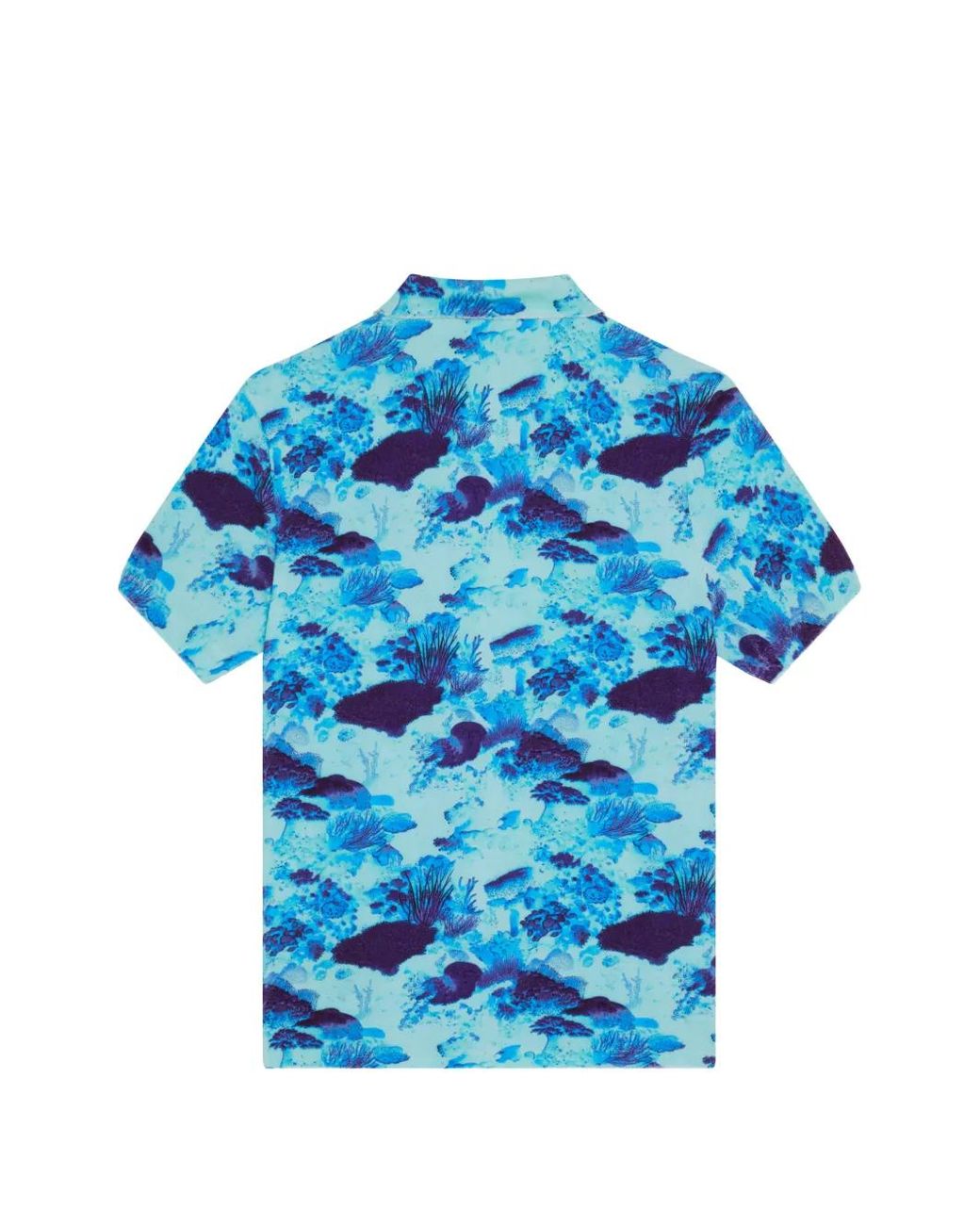 Vilebrequin Blue Coral Reef Terry Polo Shirt for men