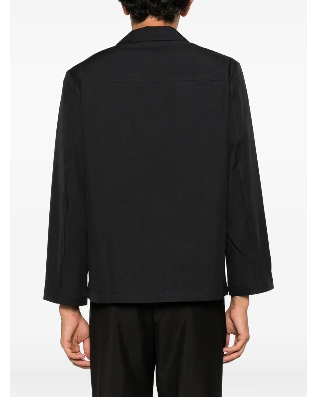 Second/Layer Black Fairmont Safari Shirt for men
