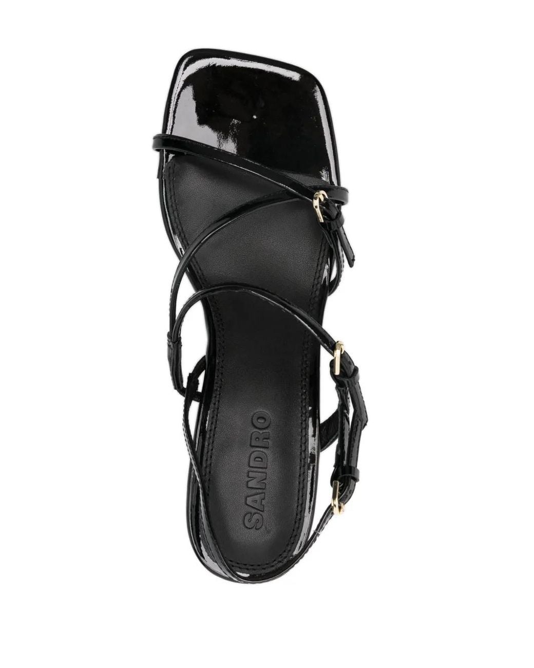 Sandro Black Sandals With Straps