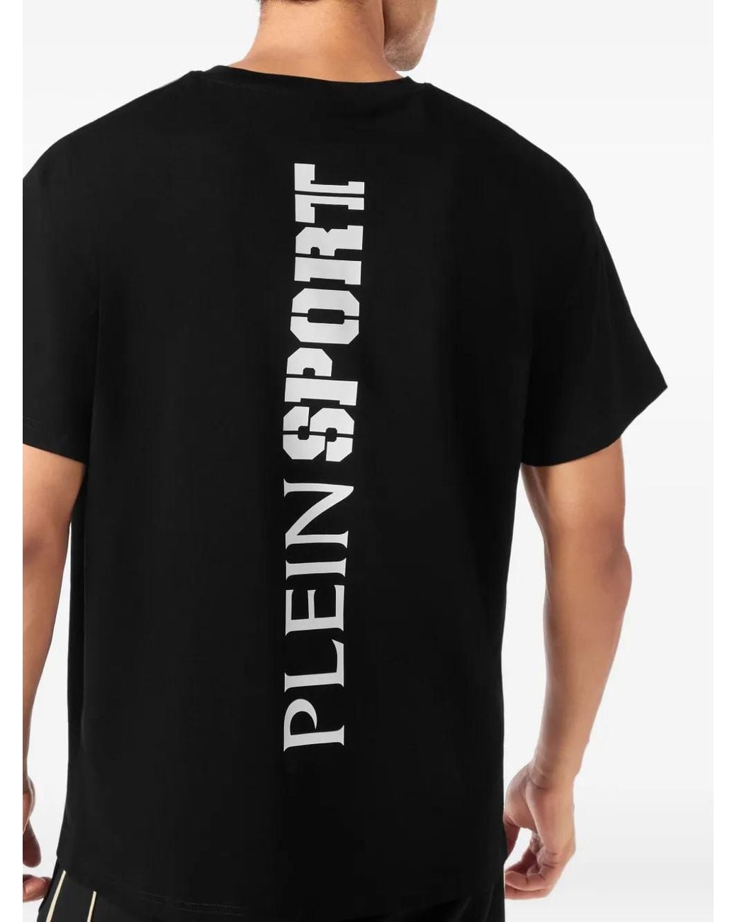 Philipp Plein Black Logo Back-Print T-Shirt for men