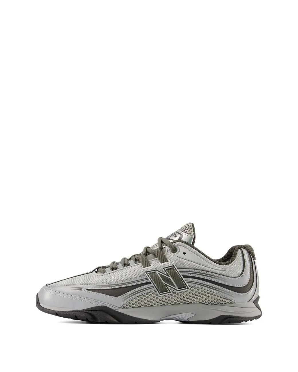 New Balance Gray Rc56 Logo Low-Top Sneakers