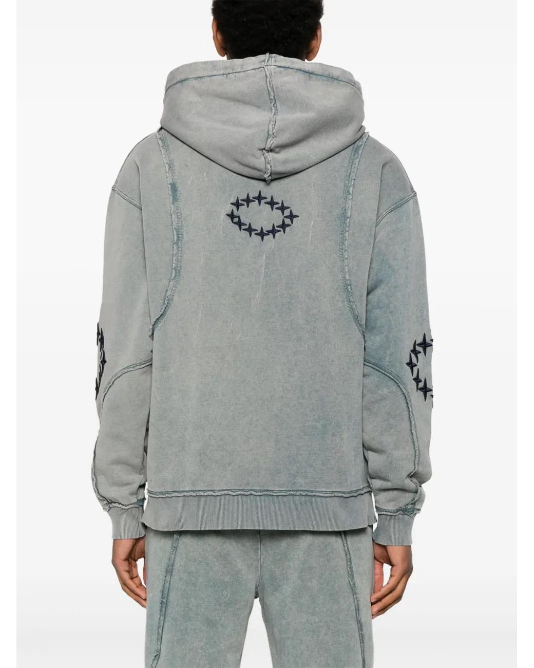 Etudes Studio Gray Raw Edges Hoodie