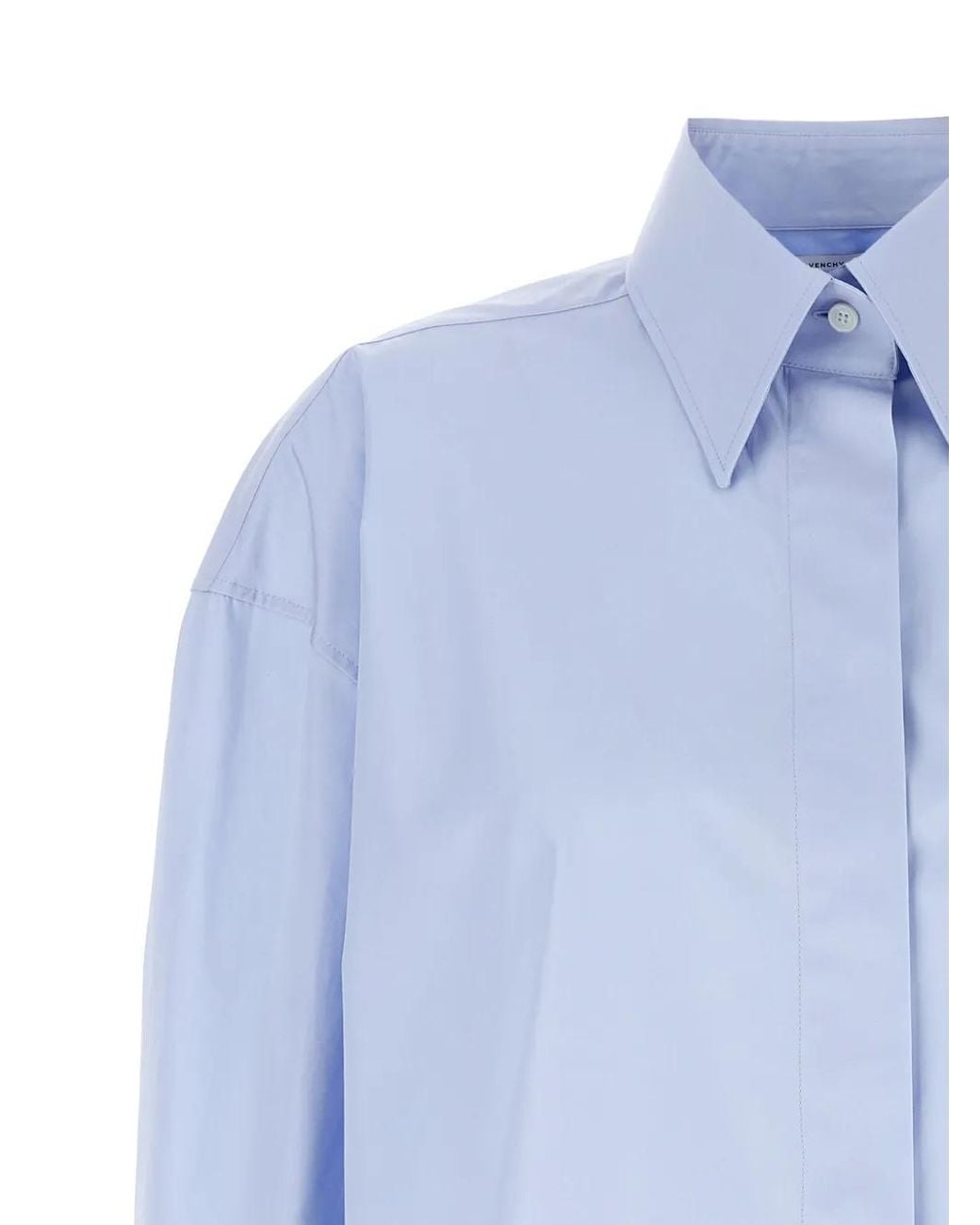 Givenchy Blue Asymmetric Shirt