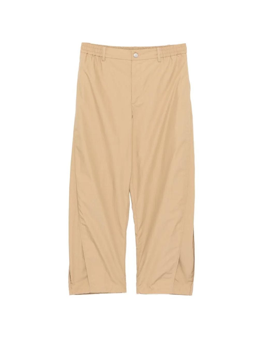 CROQUIS Natural Tapered Drawstring Trousers for men