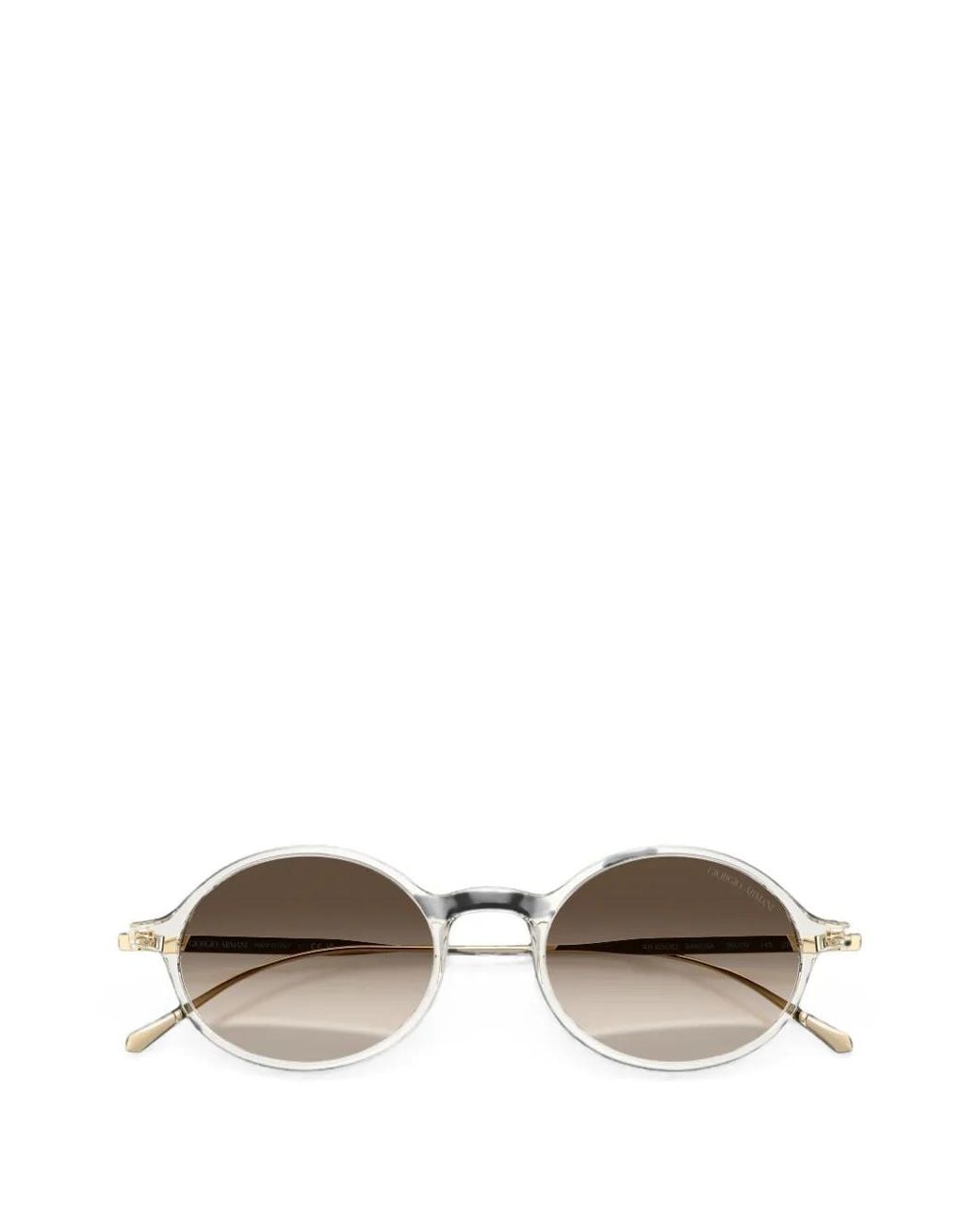 Giorgio Armani Natural Oval-Frame Sunglasses for men