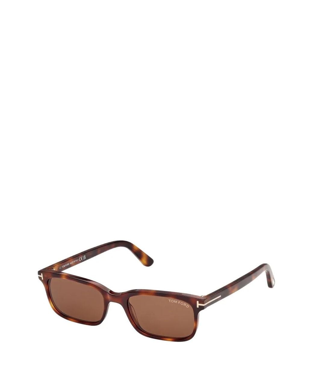 Tom Ford Brown Rectangle-Frame Sunglasses