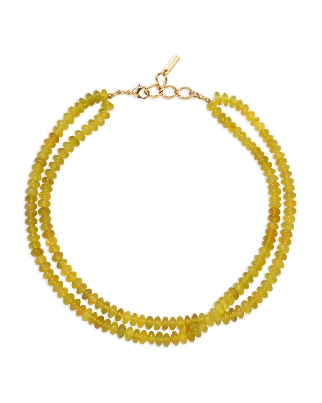 Jennifer Behr Yellow Veronica Beaded Necklace